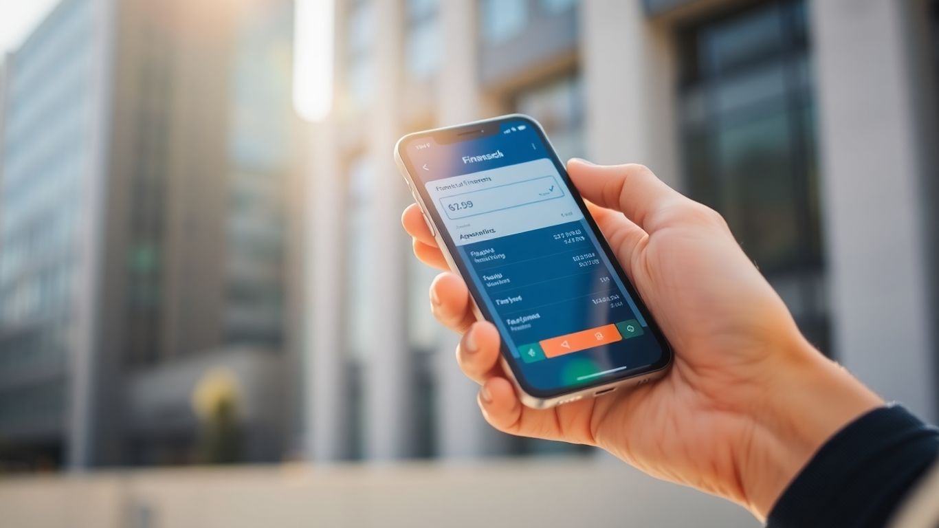 Manos sosteniendo teléfono con app de préstamos DiDi.