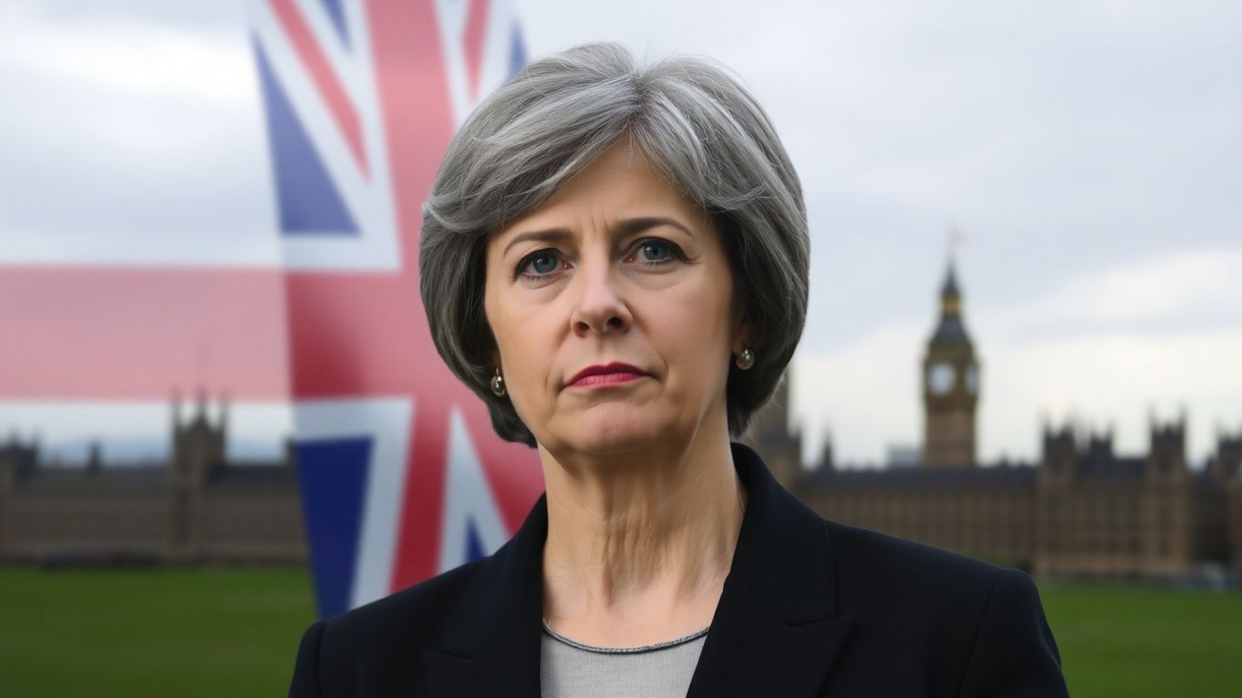 UK Home Secretary and Parliament building