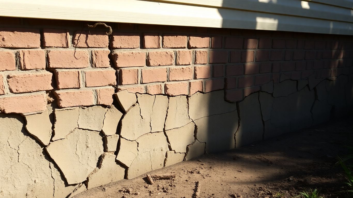 Cracked house foundation in Corpus Christi