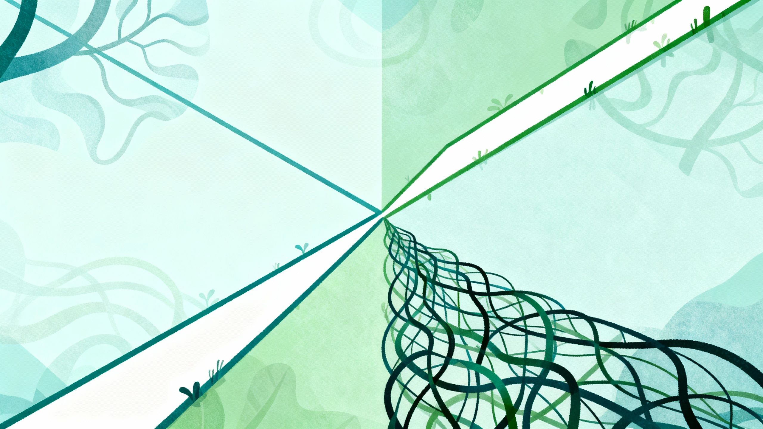 Illustration comparing Pipedrive and HubSpot's CRM approaches.
