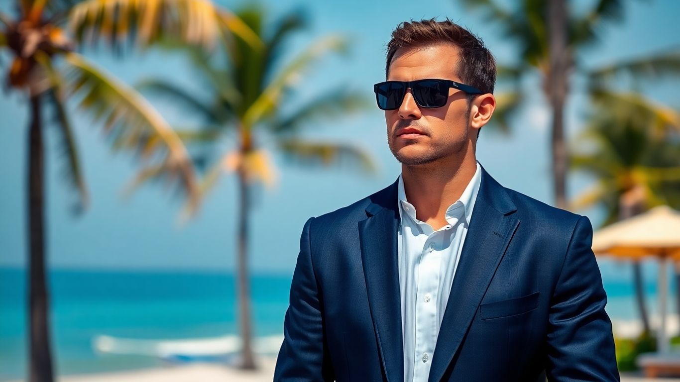 Professional bodyguard on duty in Bali