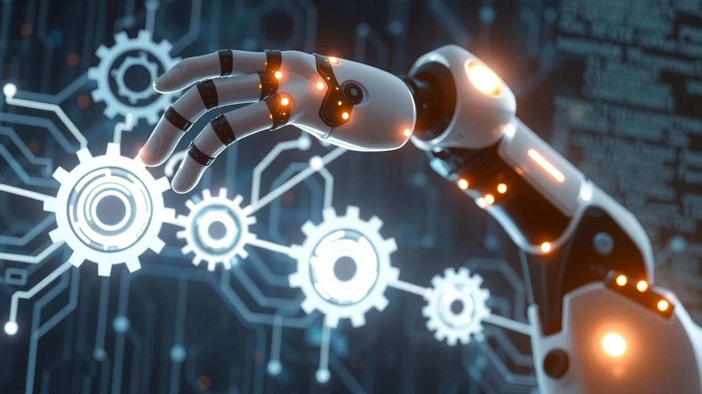 AI robot automating software testing workflow