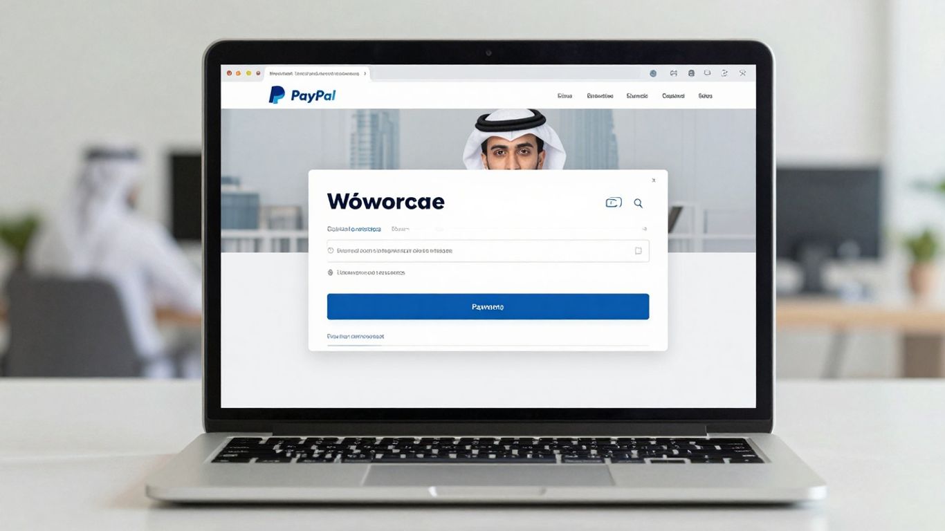 WooCommerce PayPal integration setup on a laptop screen.