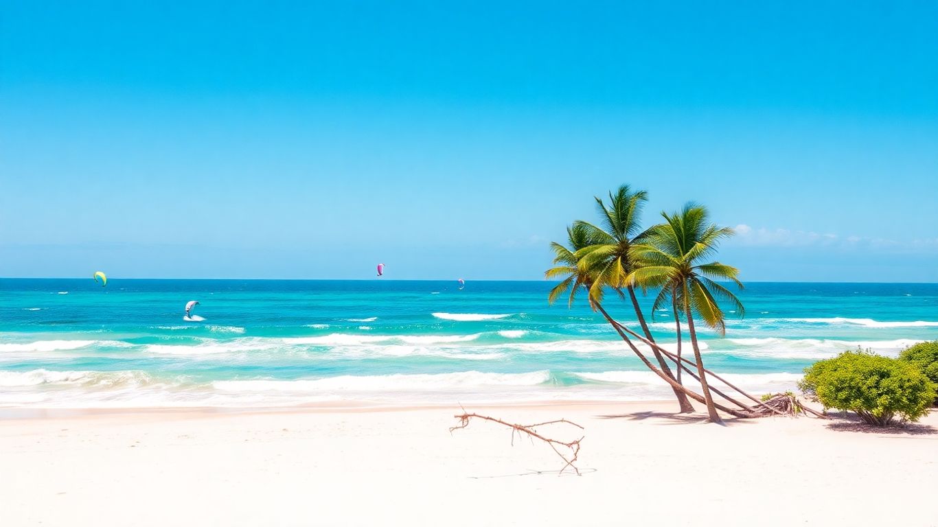 Kitesurferzy w Ceara, Brazylia