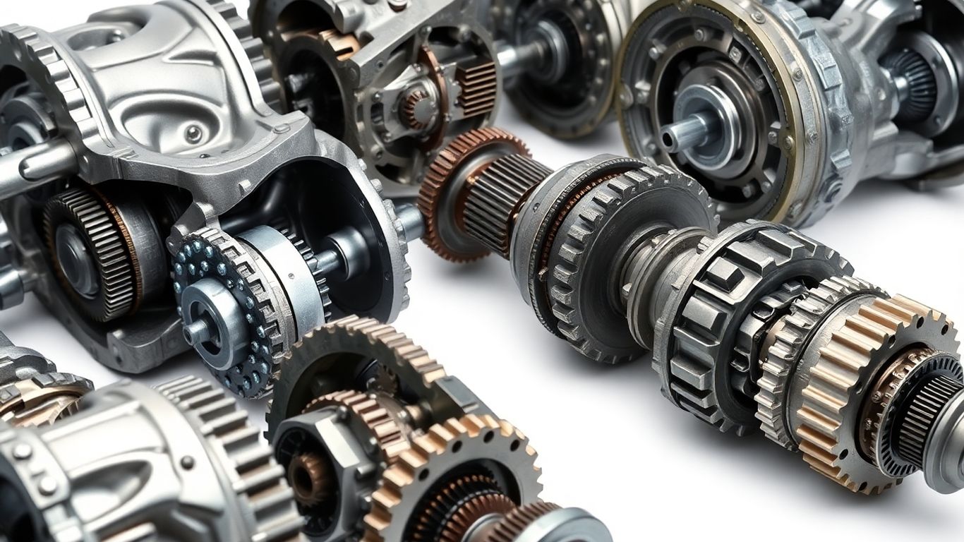 Automotive transfer cases and differential centers