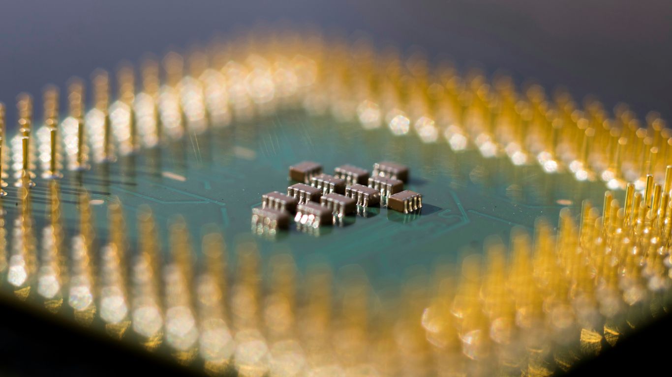 a close up of a circuit board with many small pieces of electronic equipment