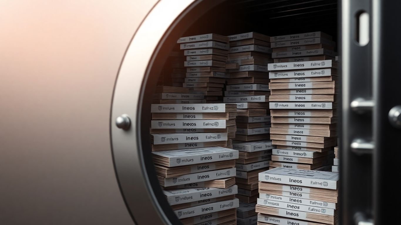 Ineos bonds in a secure vault.