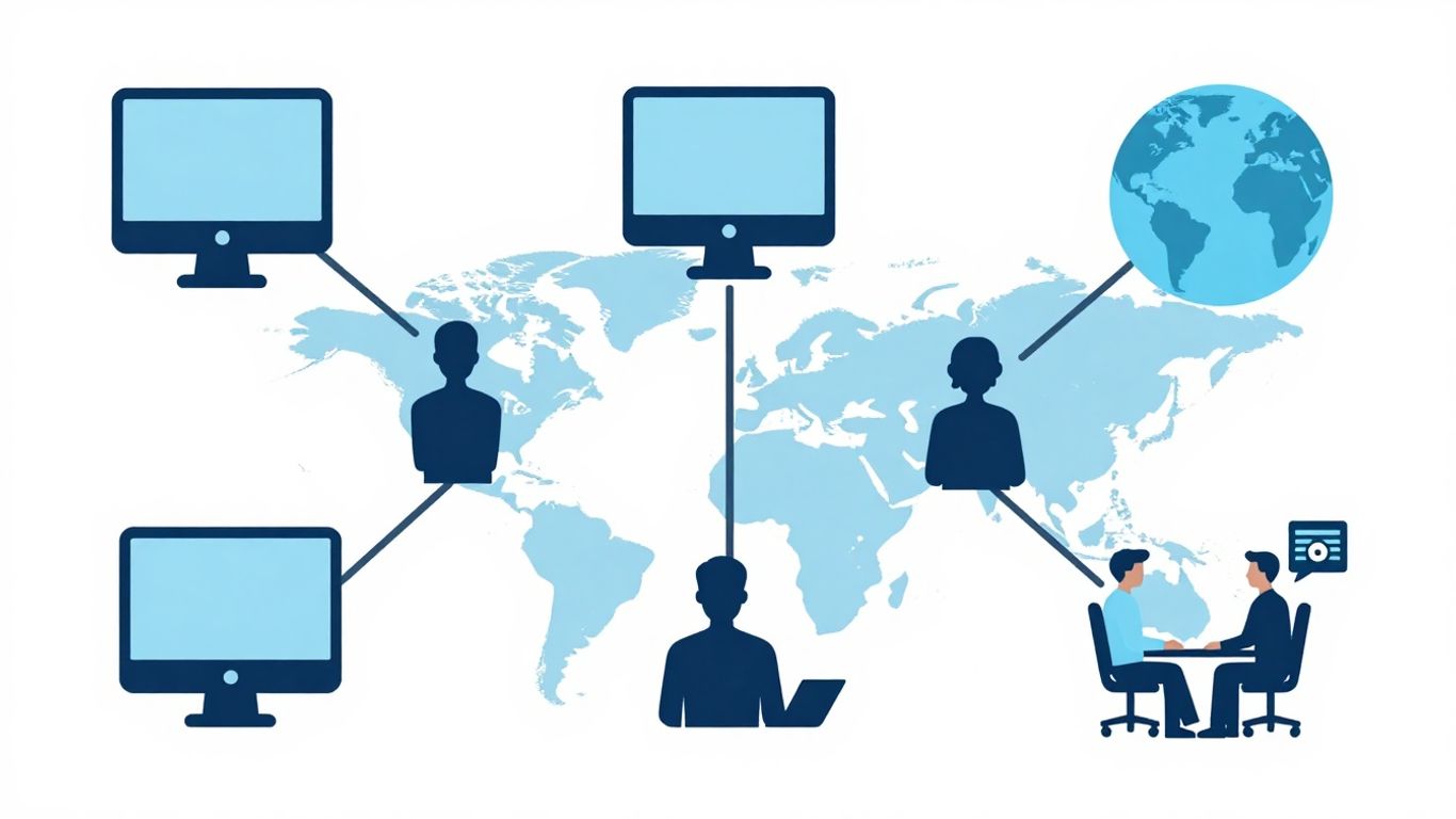 Infographic showing IT support job opportunities, local and remote.
