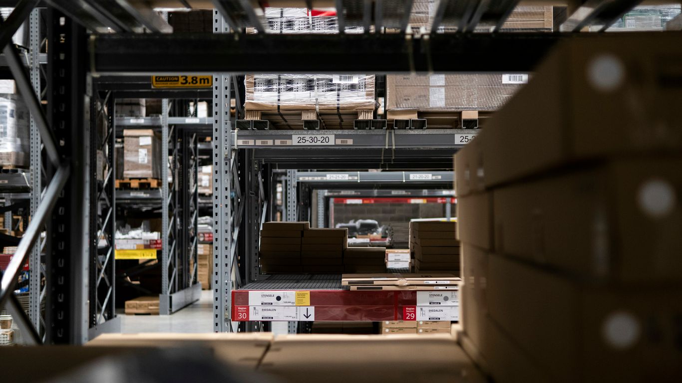 a warehouse filled with lots of boxes and boxes