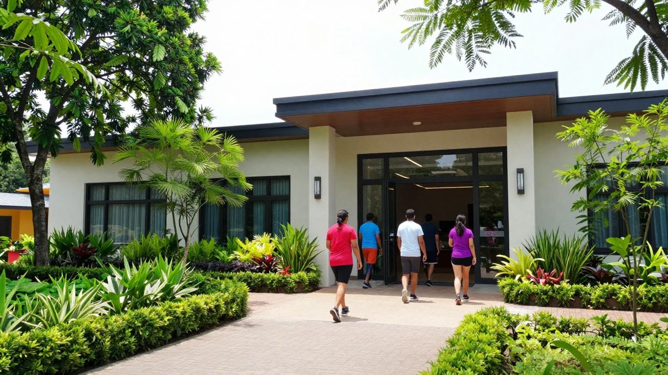 UCLA Fit for Health Program building exterior with people
