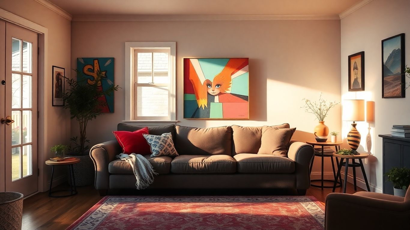 Interior painting reflecting lifestyle and personality through color.