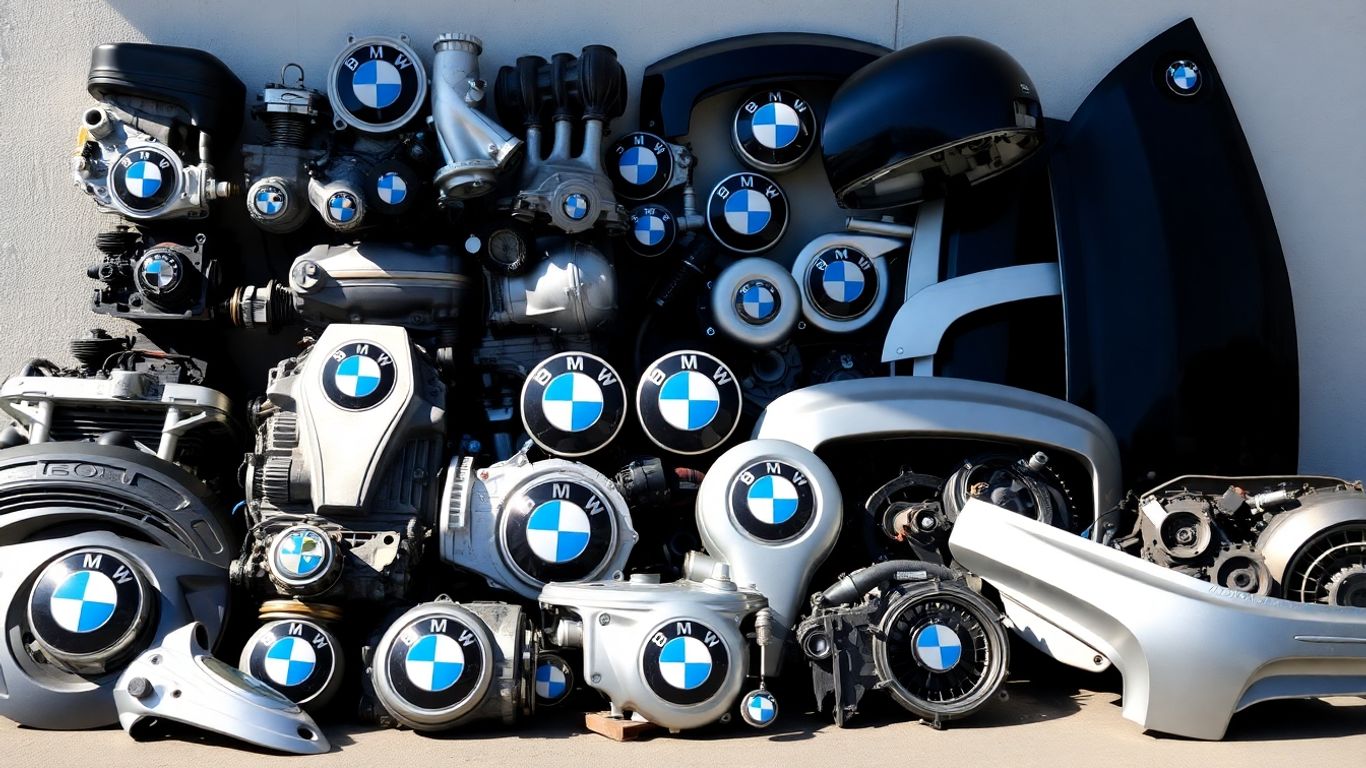 Assortment of quality used BMW auto parts.