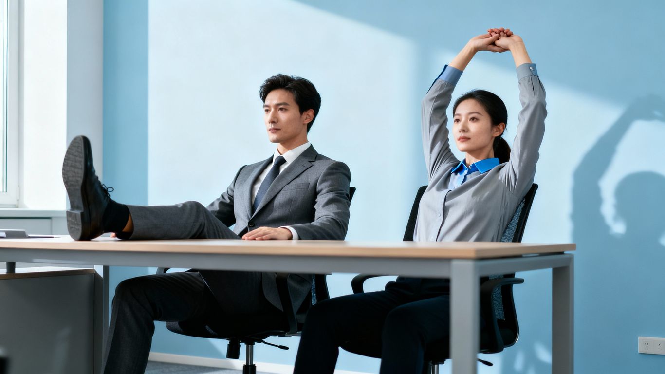 Desk exercises for energy and focus.