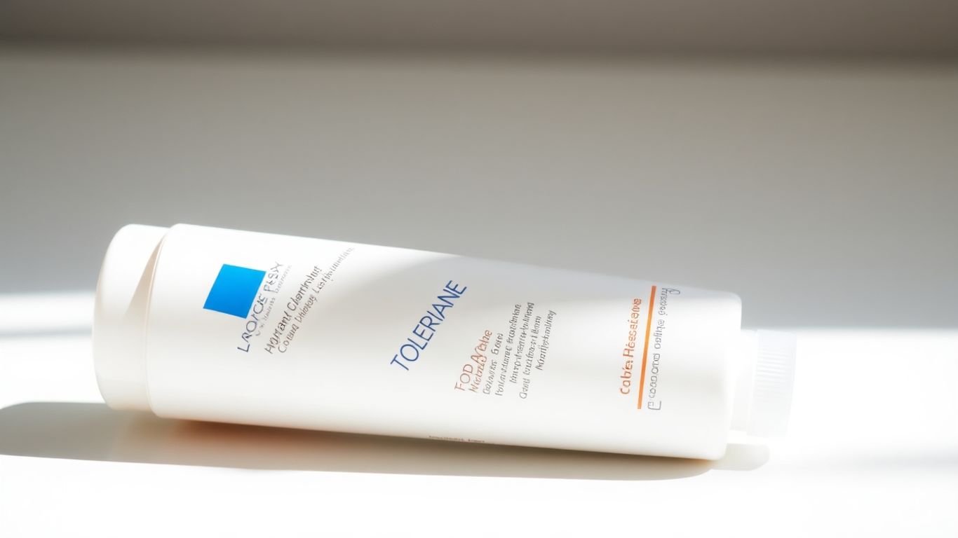La Roche-Posay Toleriane Hydrating cleanser bottle on a clean surface.
