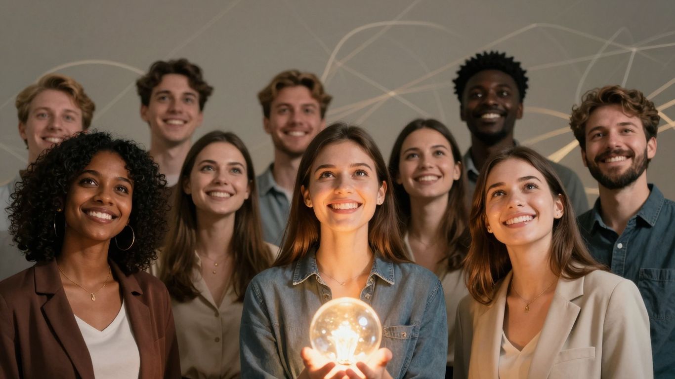 People looking up towards a bright future with BHIP.