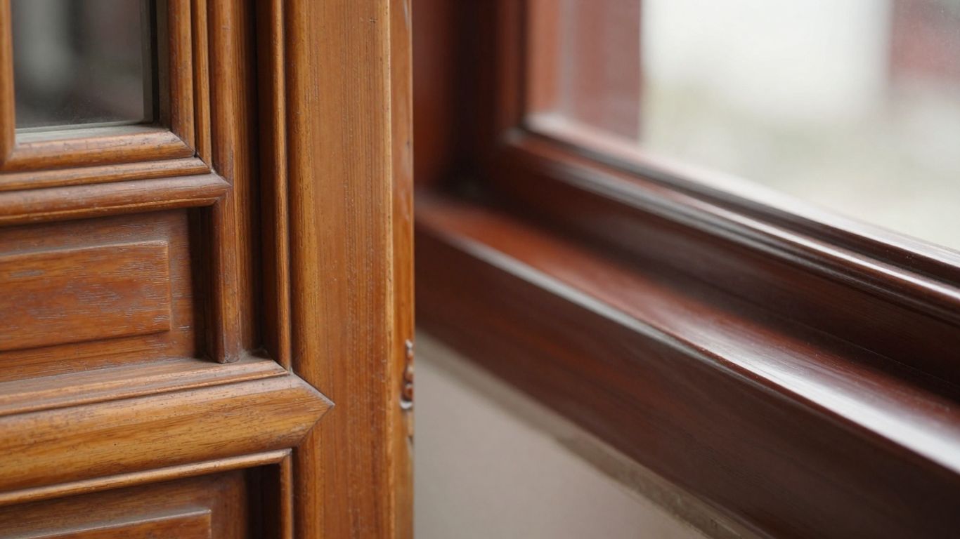 Waxed vs. lacquered window frames in Georgian style.