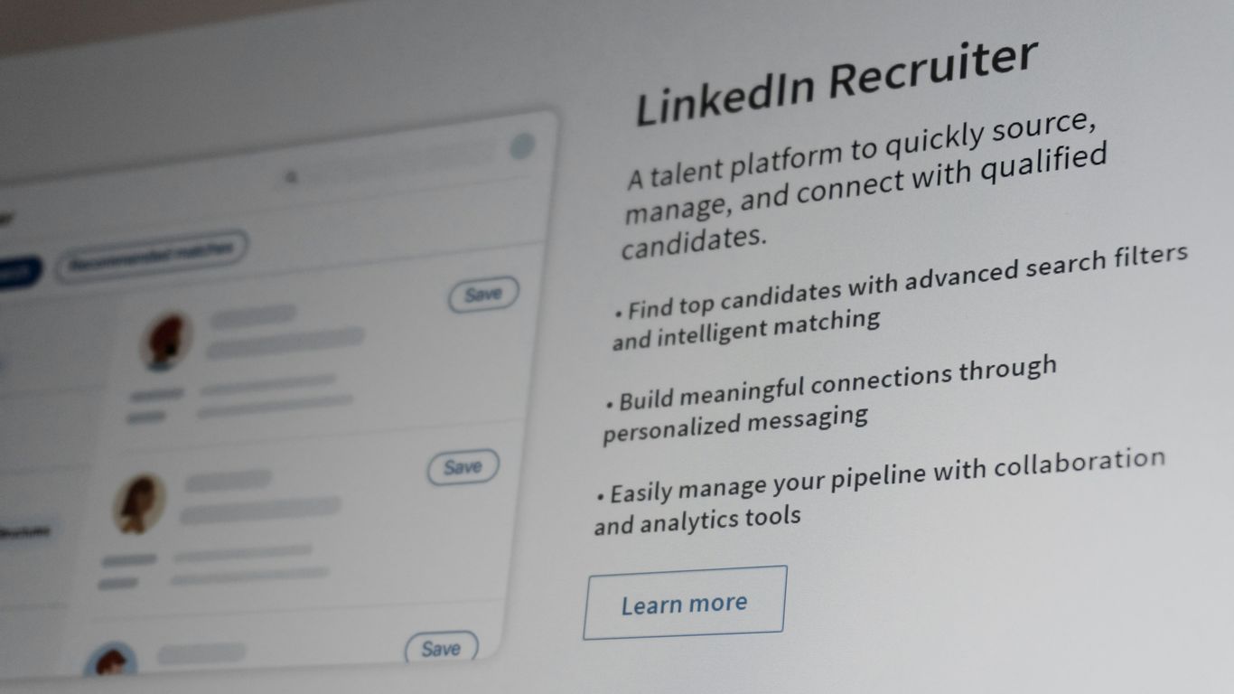 Linkedin recruiter talent platform interface