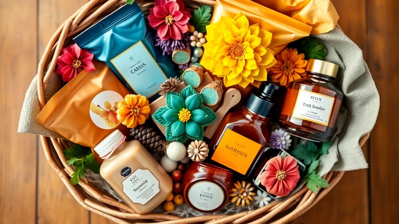 Creative gift basket with unique items for any recipient.