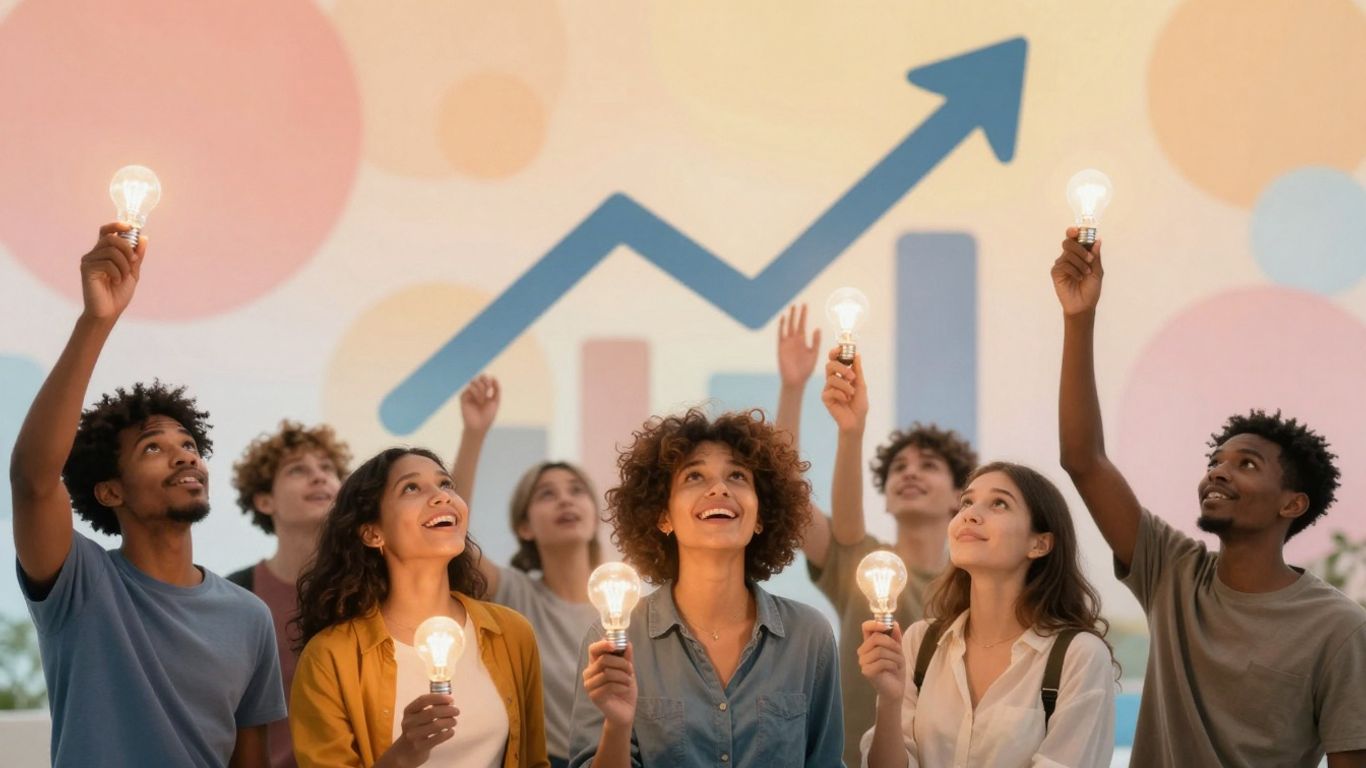 Crowdsource funding for startups. Crowdfunding success with engaged participants and upward growth.