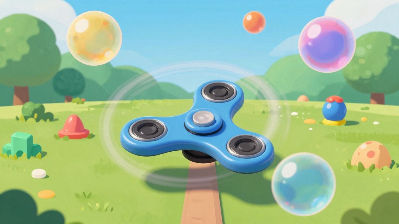 Bubble Spinner game with colorful bubbles and spinner.