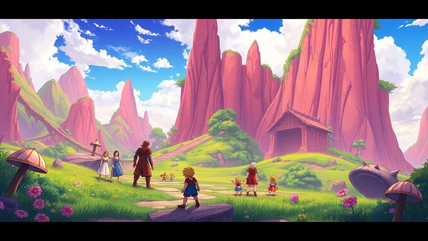 Final Fantasy Anthology PS1 classic RPG game art.