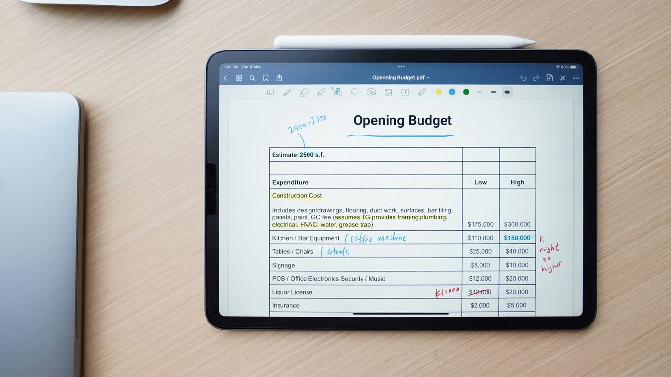 a tablet with a screen
