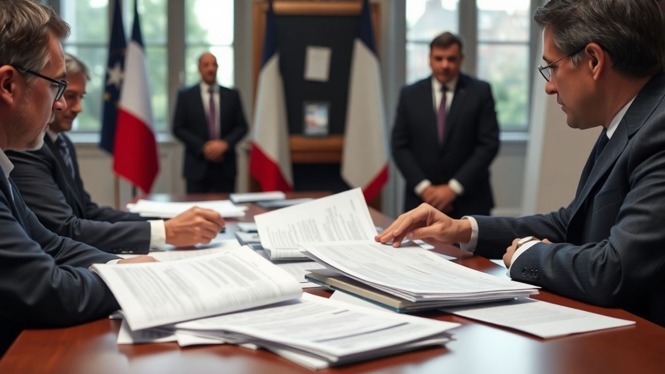 Sébastien Lecornu lors d'une réunion gouvernementale française
