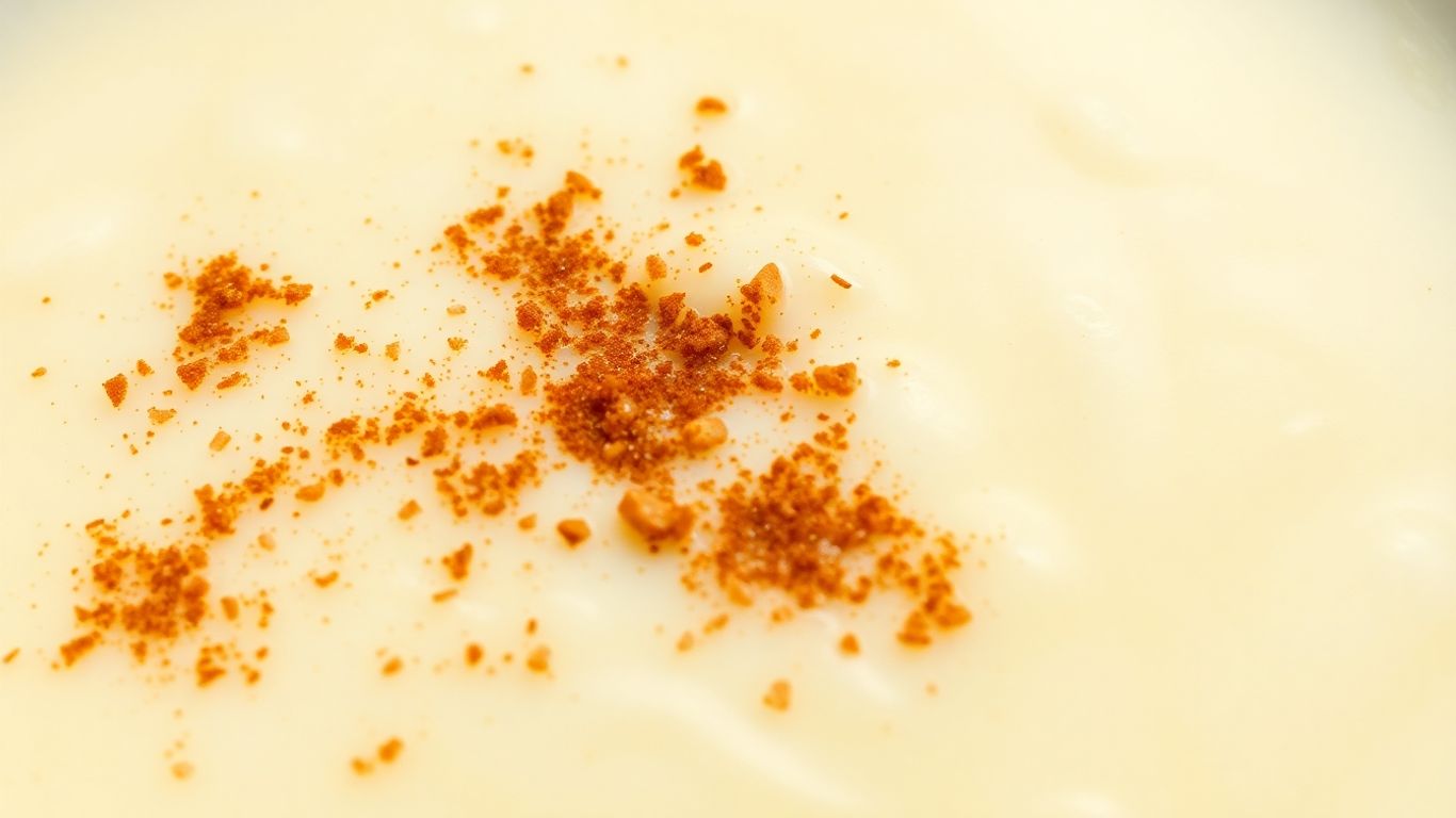 Creamy Spanish rice pudding with cinnamon garnish