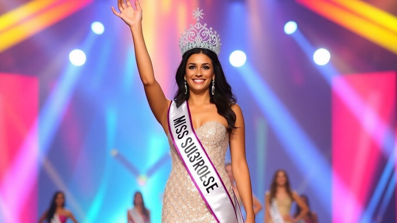 Fátima Bosch couronnée Miss Univers 2025 sur scène.