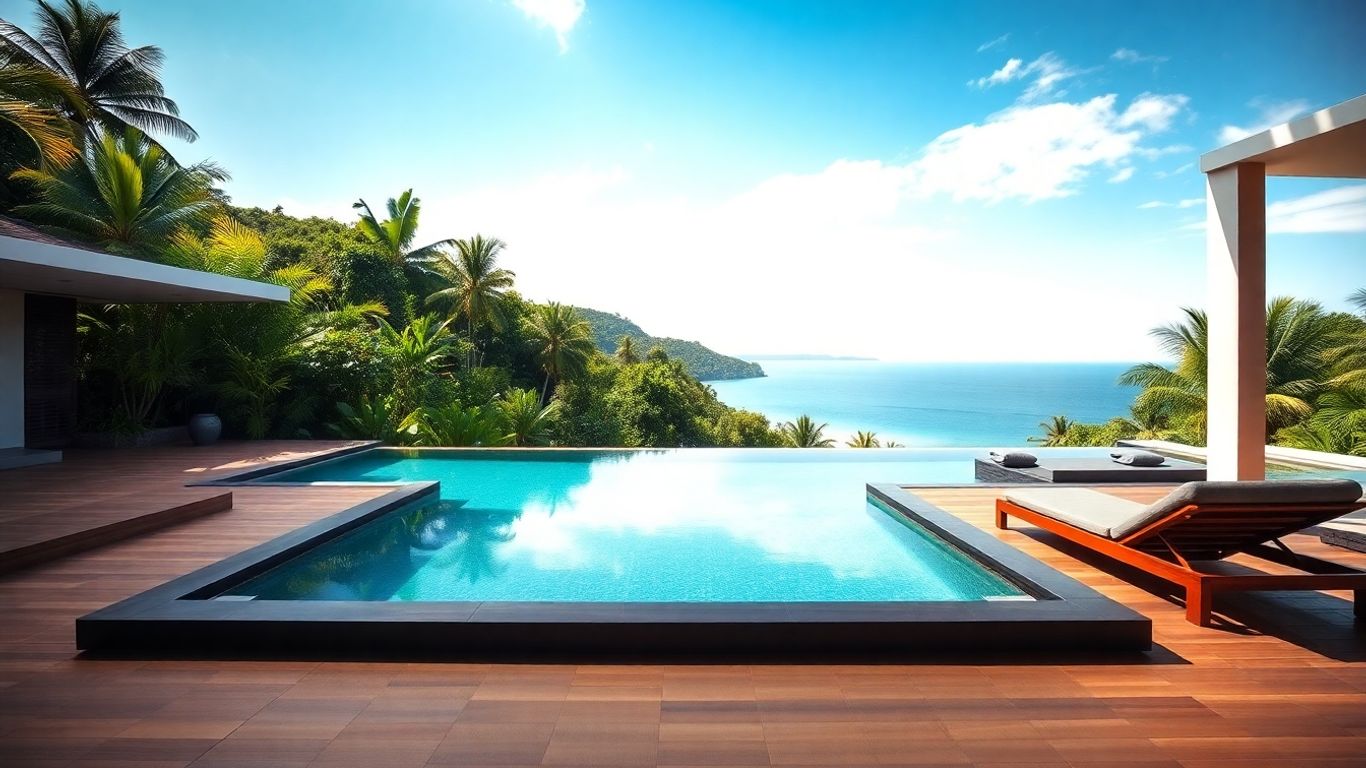 Luxury Phuket villa with infinity pool and sea view.