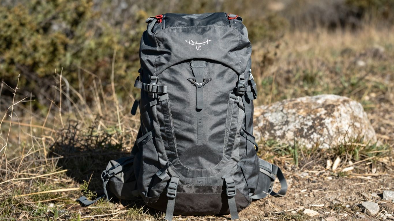 Osprey Talon 44 backpack on a trail