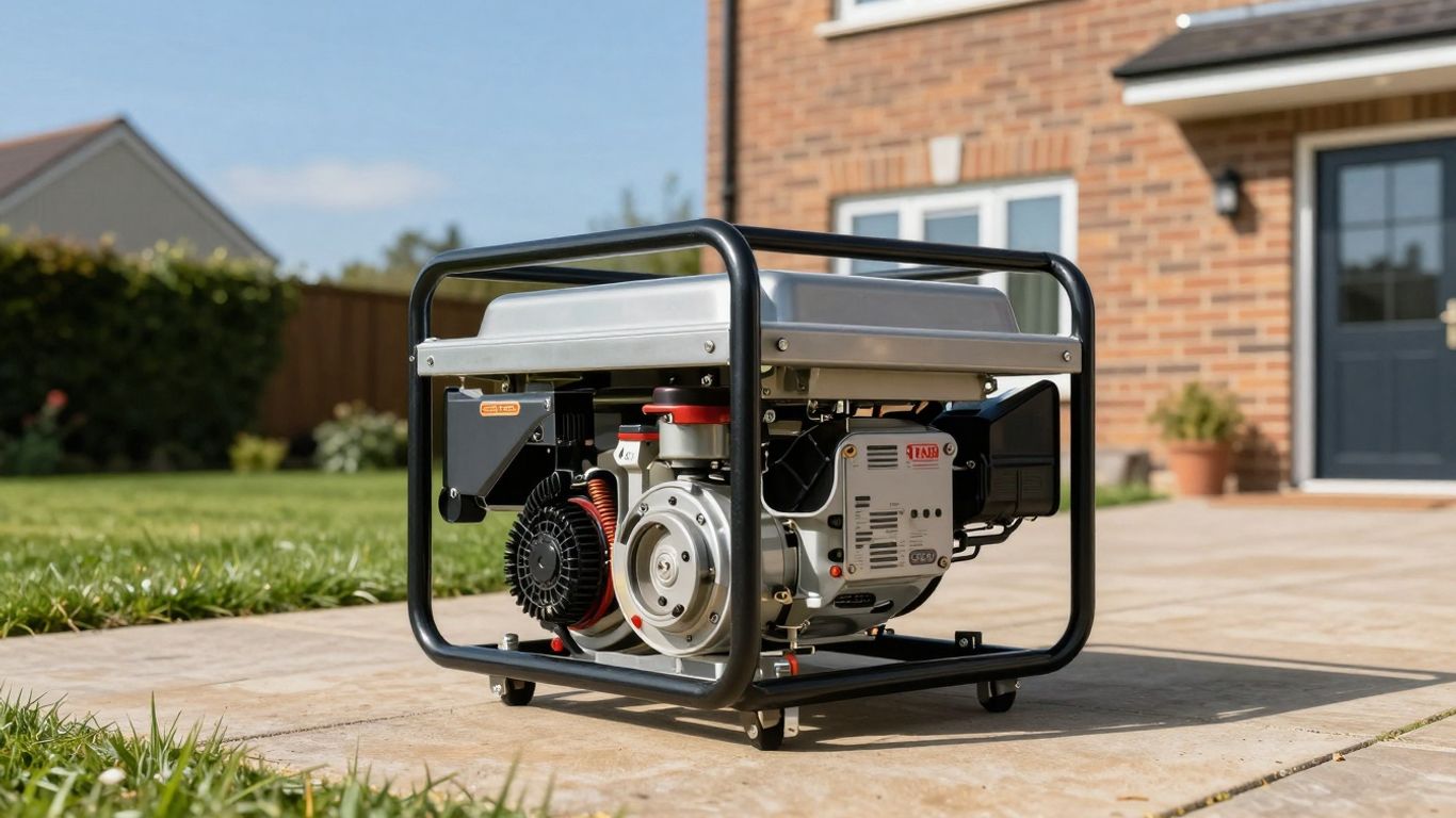 10kW generator outside a UK home