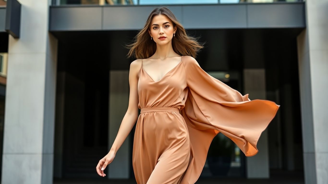 Woman wearing Bianca Spender dress in Sydney