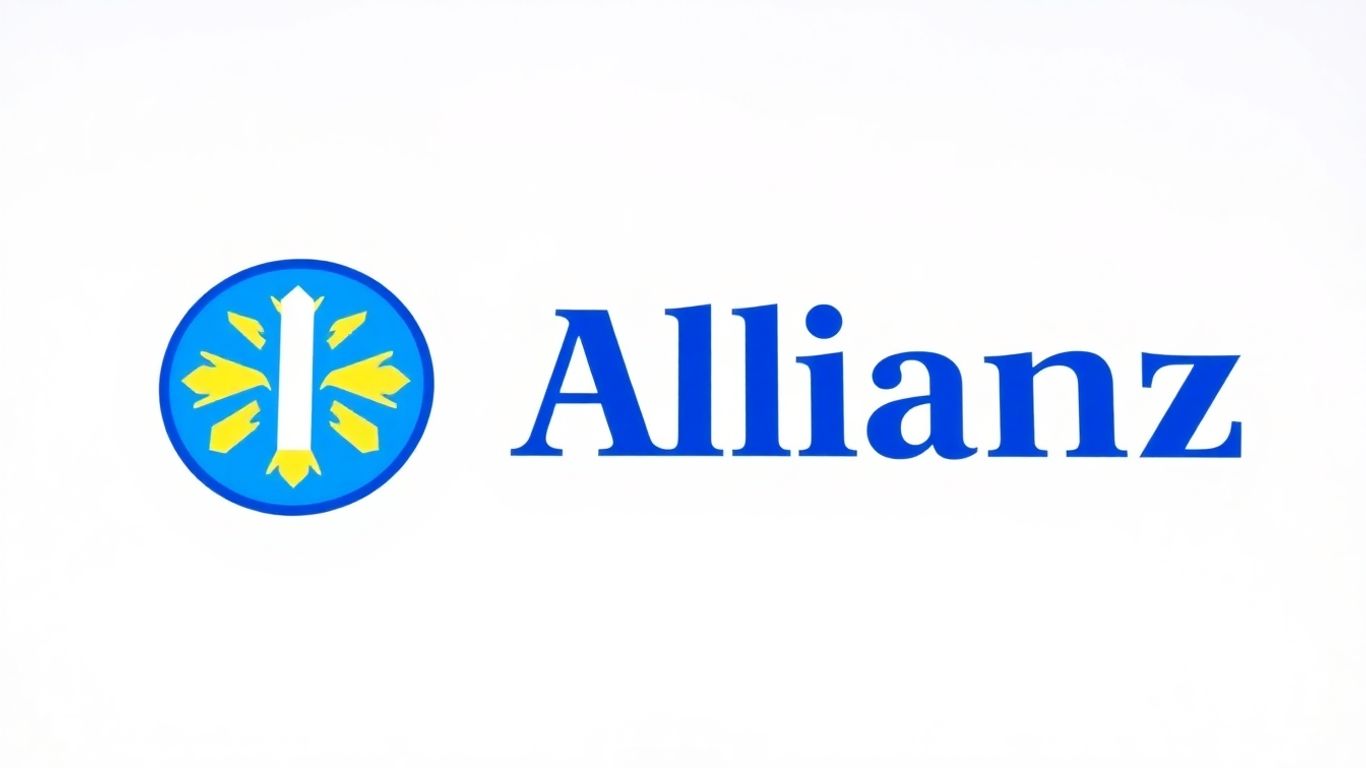 Logo de Allianz con un sol dorado.