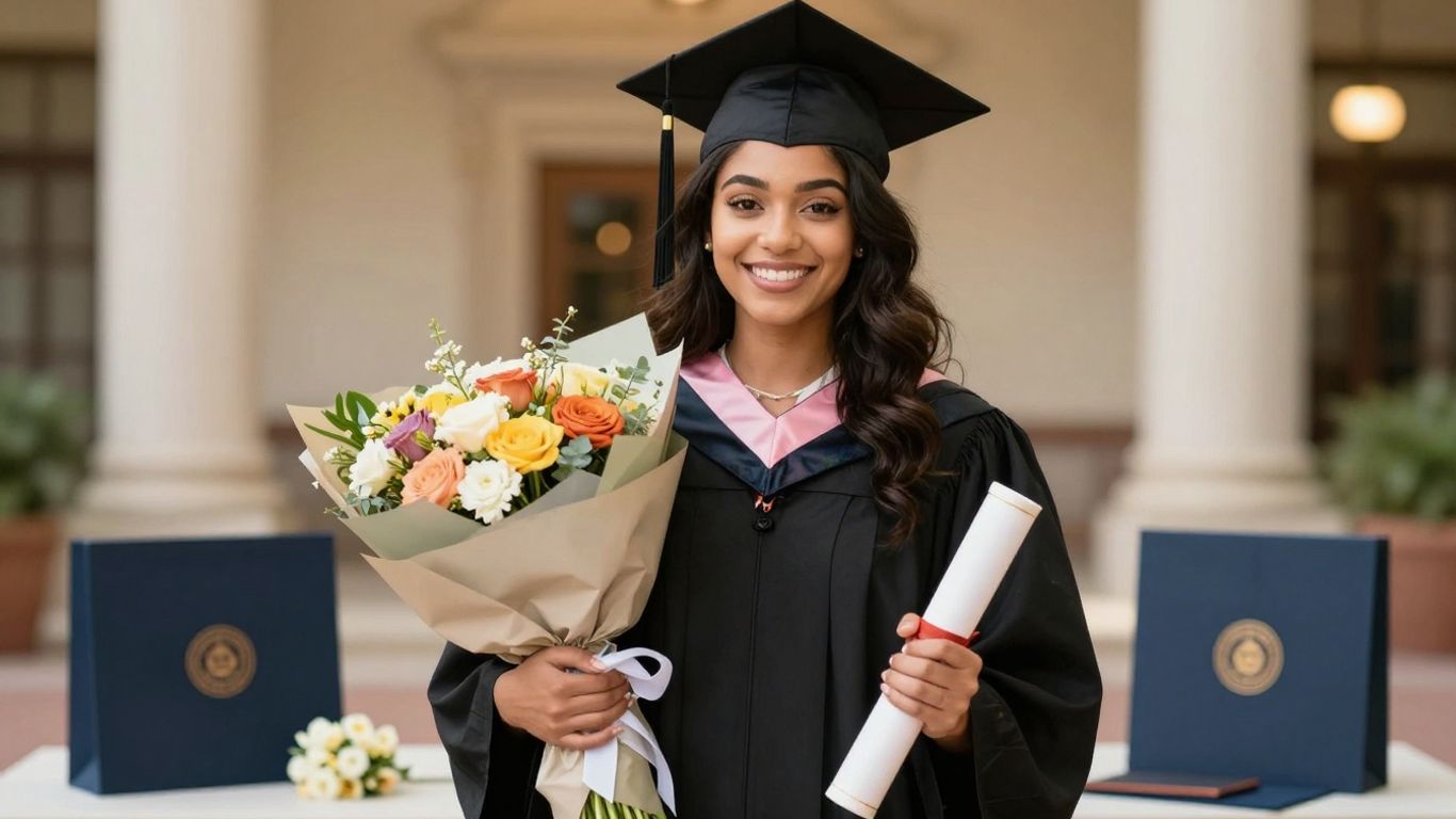 Elegantni pokloni za ženske diplomce i proslava diplome.