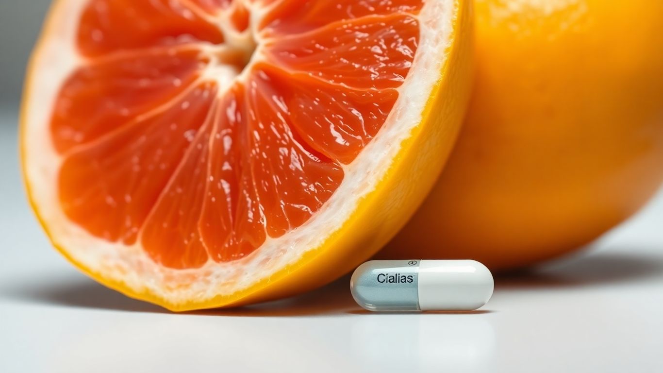 Grapefruit and Cialis pill