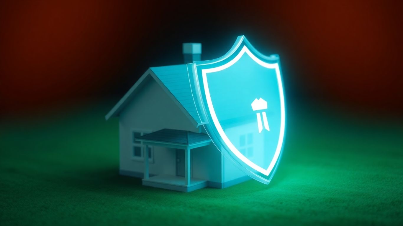Casa protegida contra daños y robos.