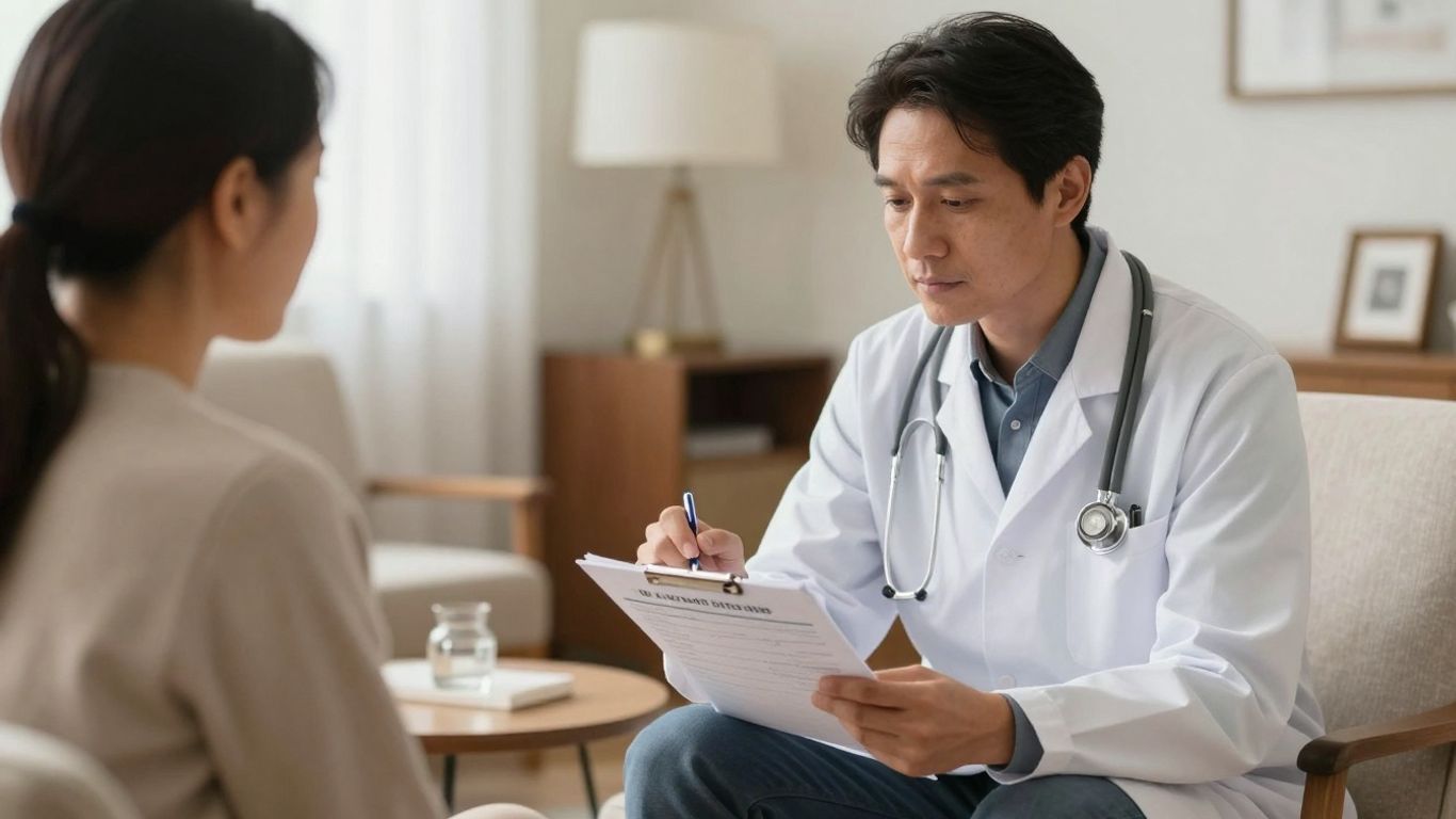 Doctor discussing chronic condition management with a patient in San Antonio.