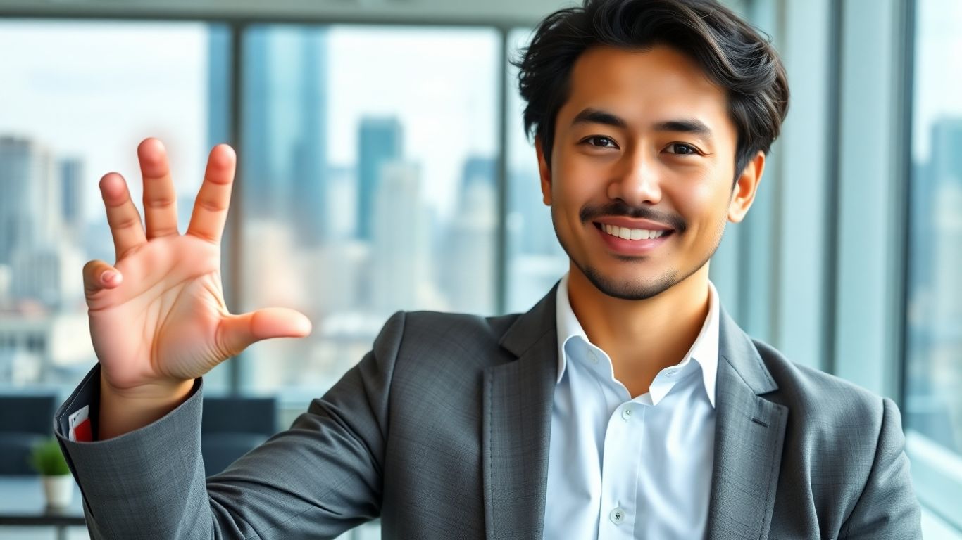 Professional closing a deal on LinkedIn.