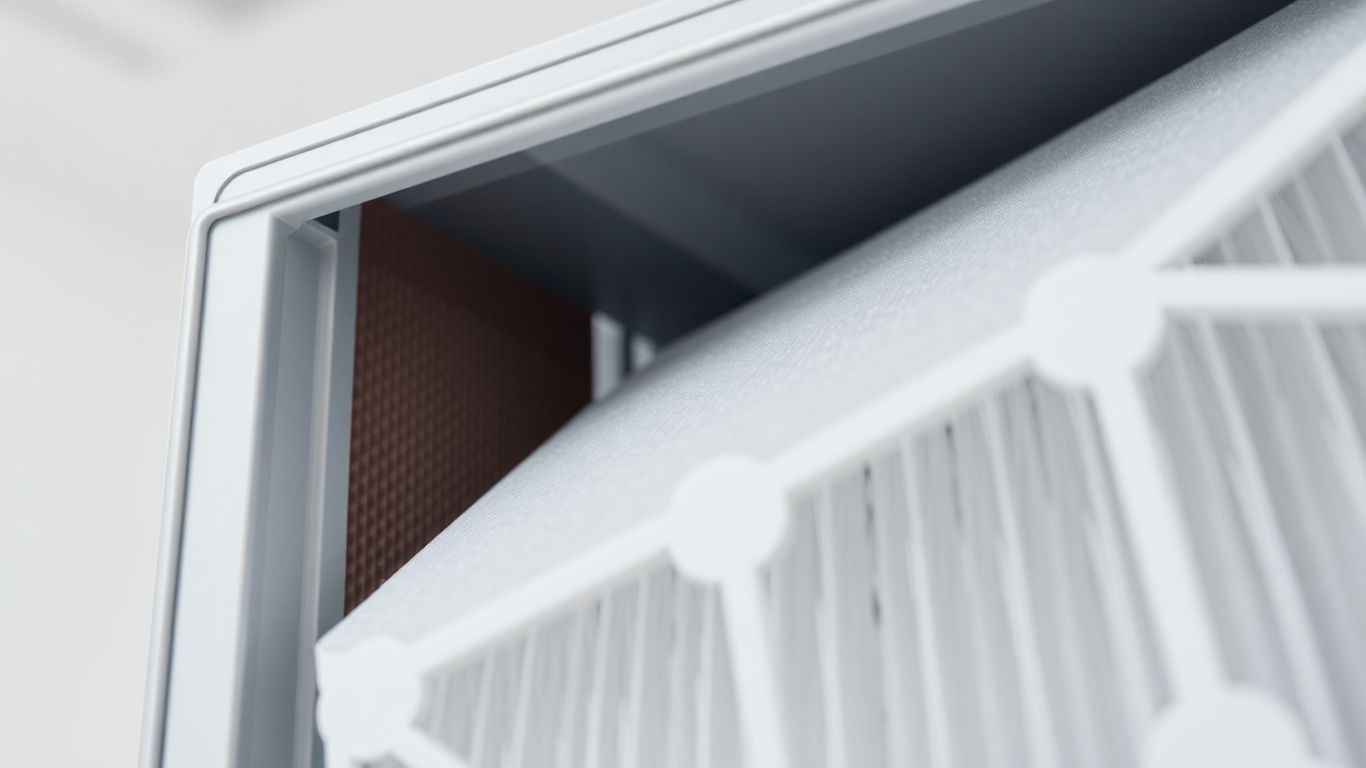 Modern HEPA filter placed next to a white purifier