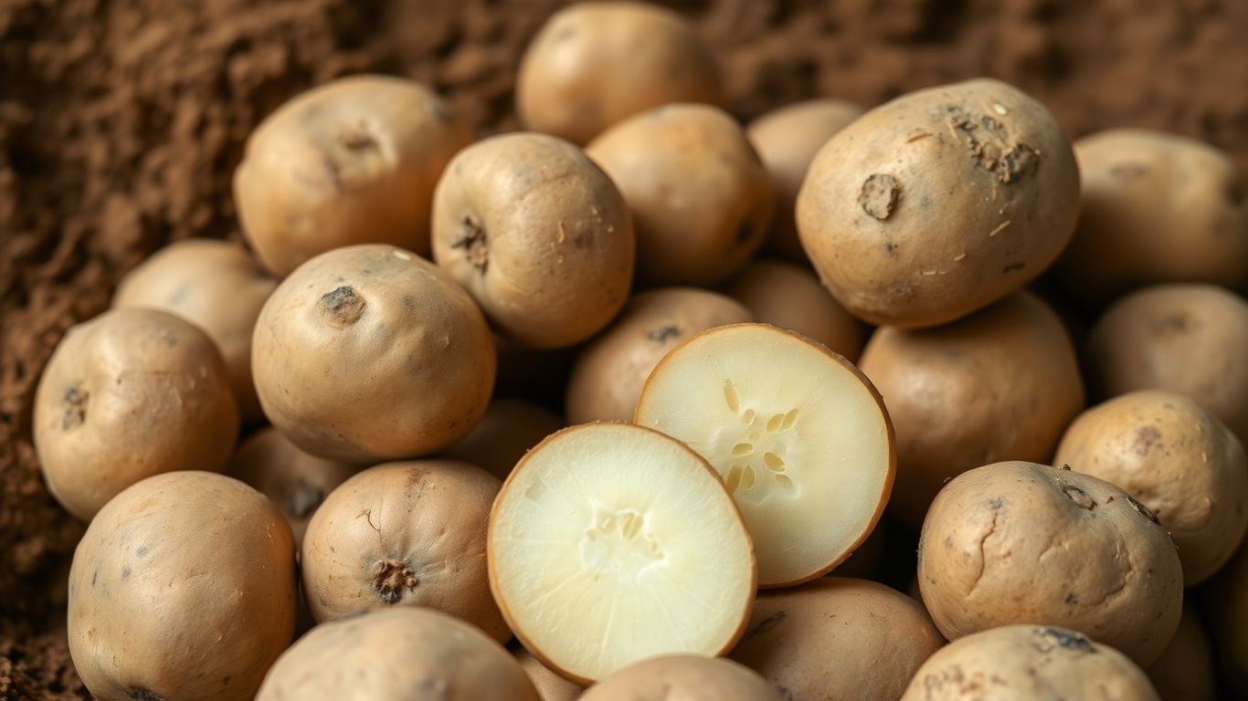 Gezonde biologische pootaardappelen, vers van het land.