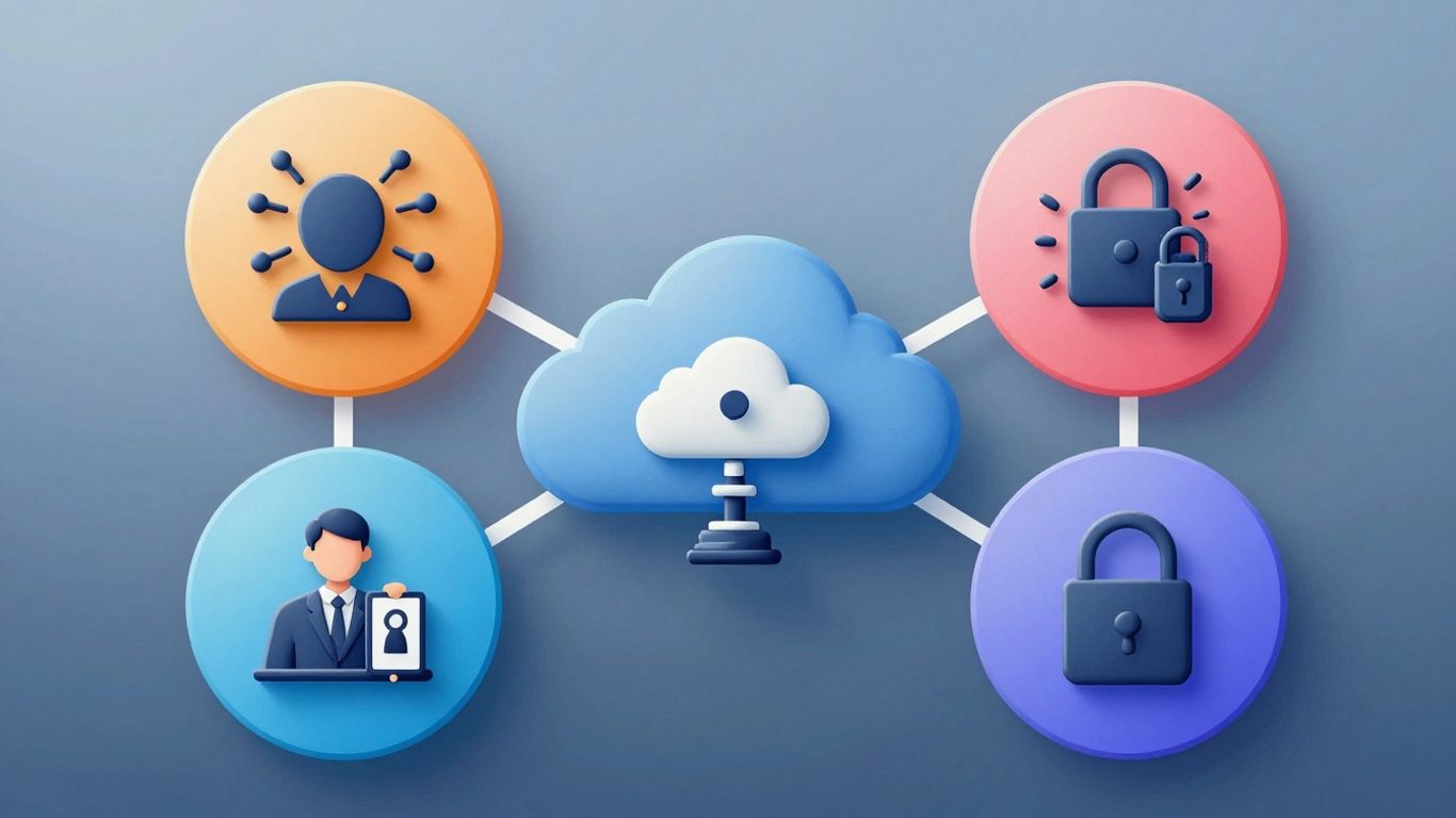 Infographic of IT support features and business benefits.