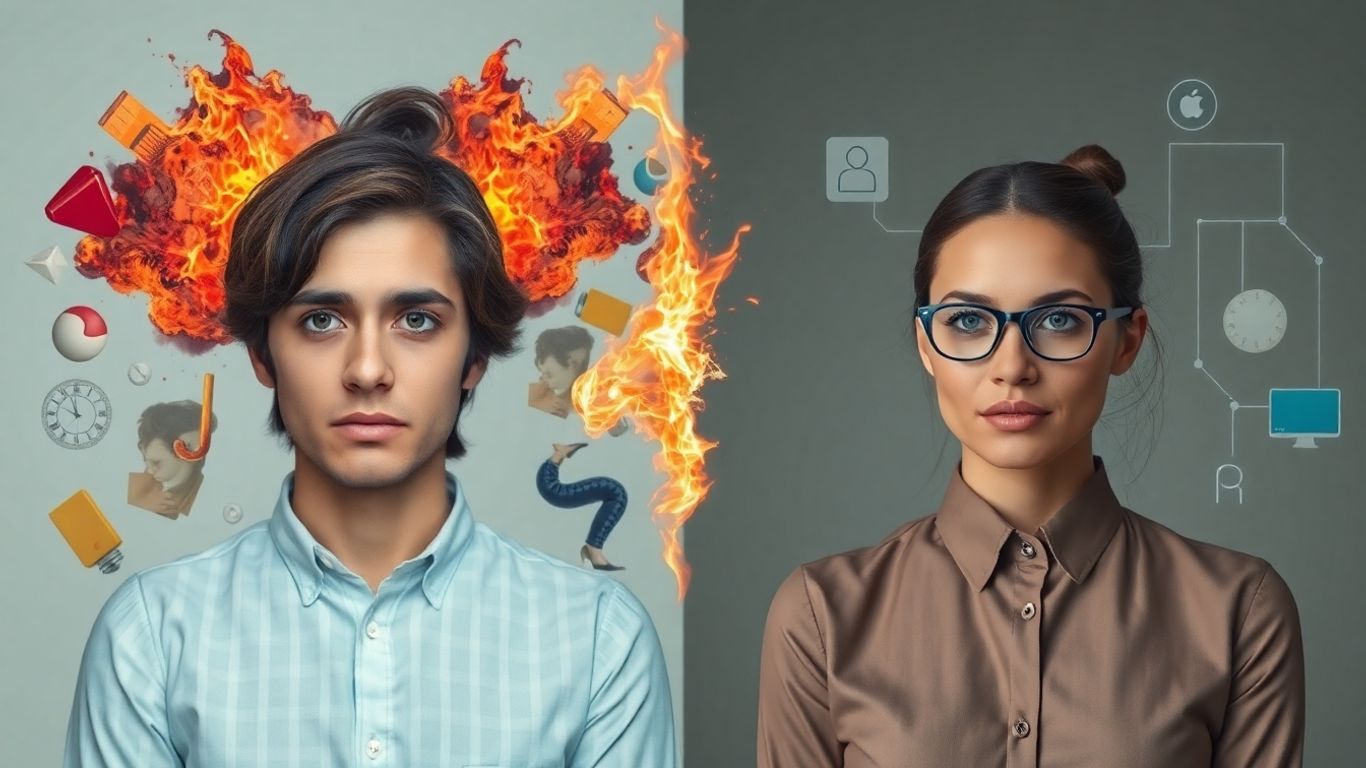 Profissional adaptando-se à tecnologia para longevidade na carreira.