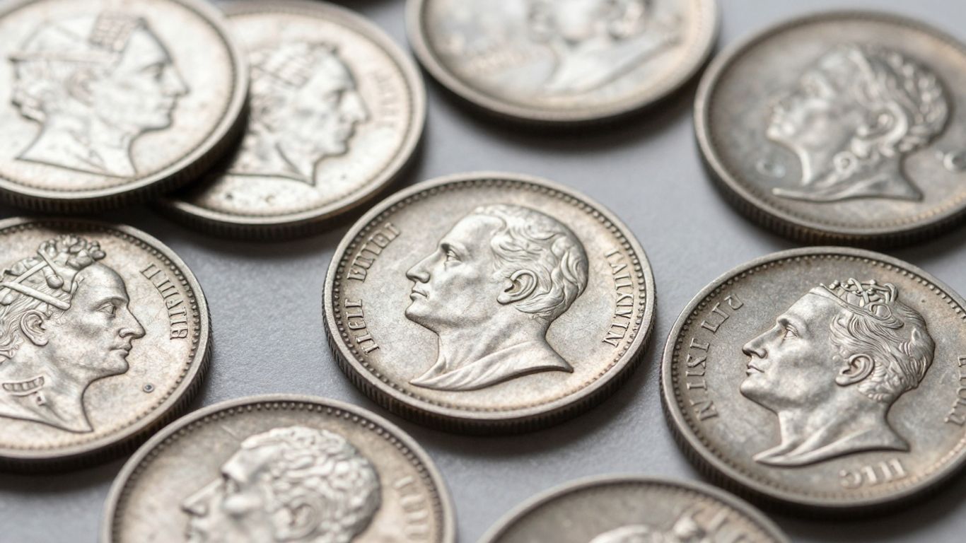 عملات فضية فرنسية قديمة وحديثة