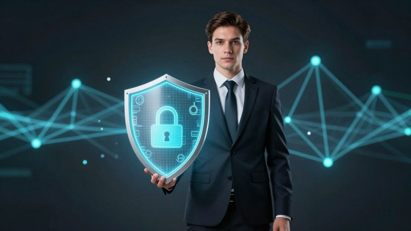 Certified Information Security Manager (CISM) professional with digital shield.