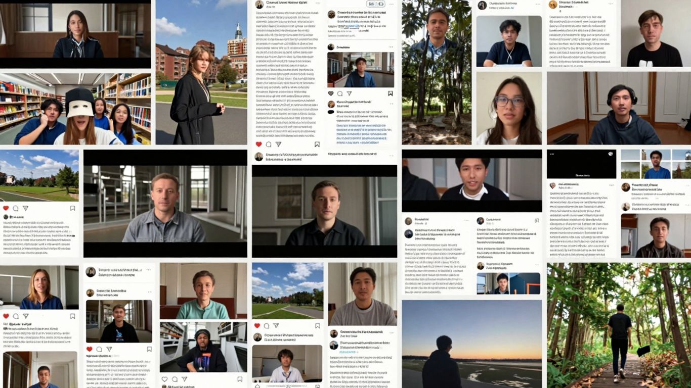 Collage of content formats derived from one long piece.