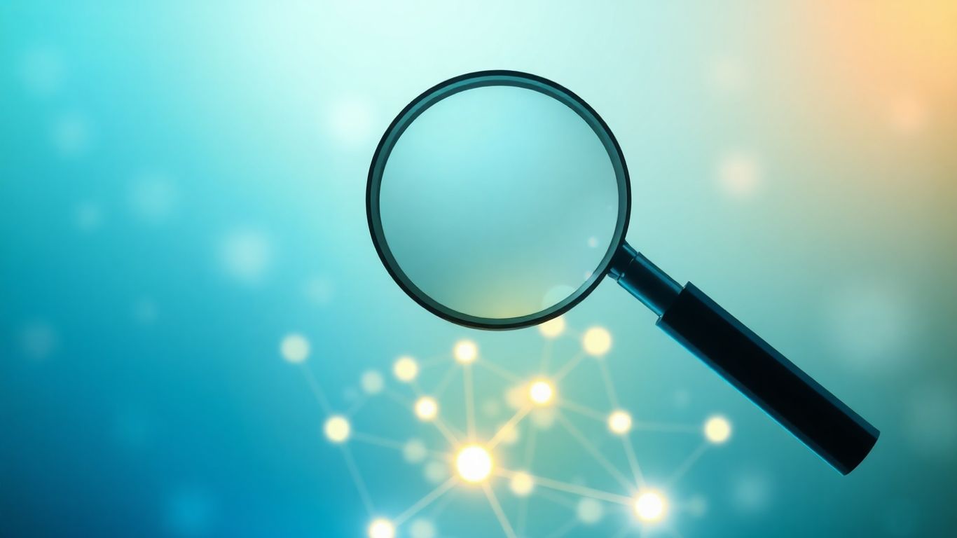 Magnifying glass over network nodes