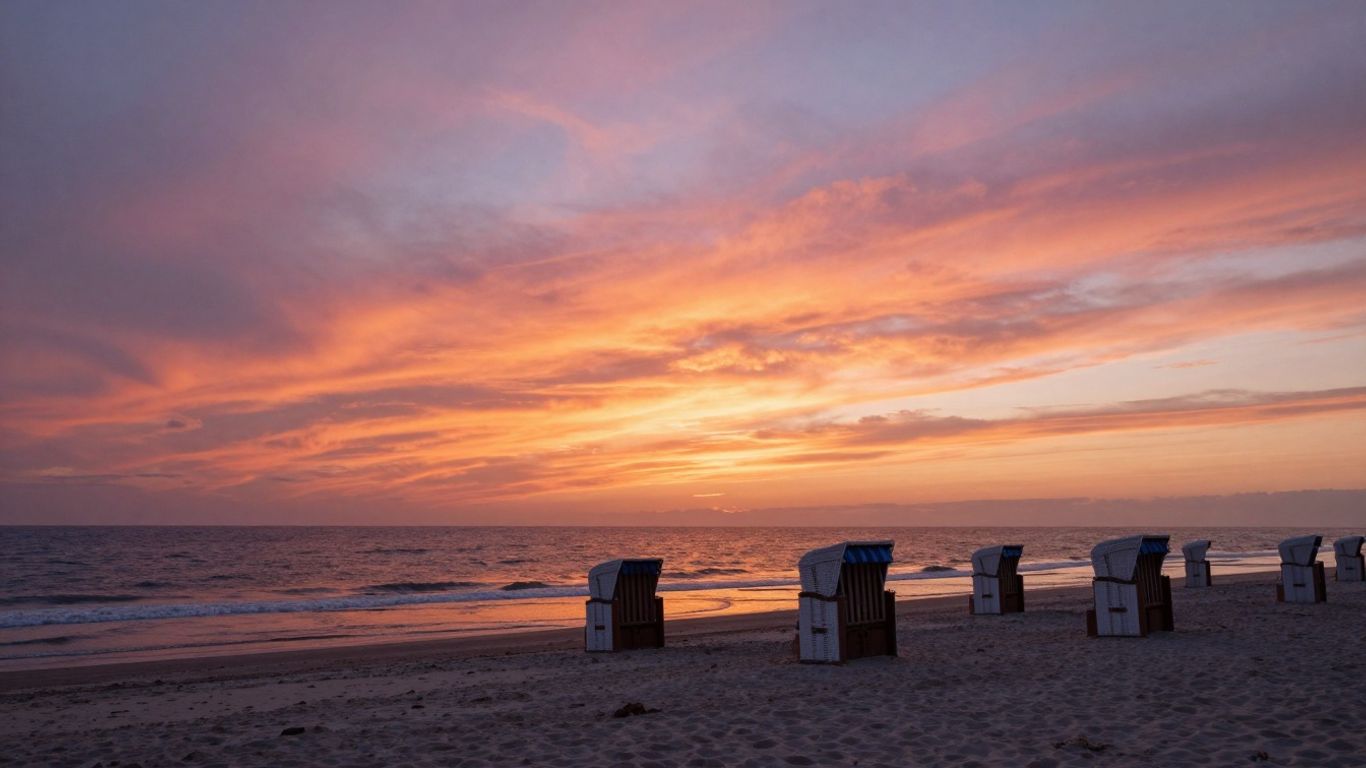 Zonsondergang bij Strandpaviljoen Paal 14, Katwijk