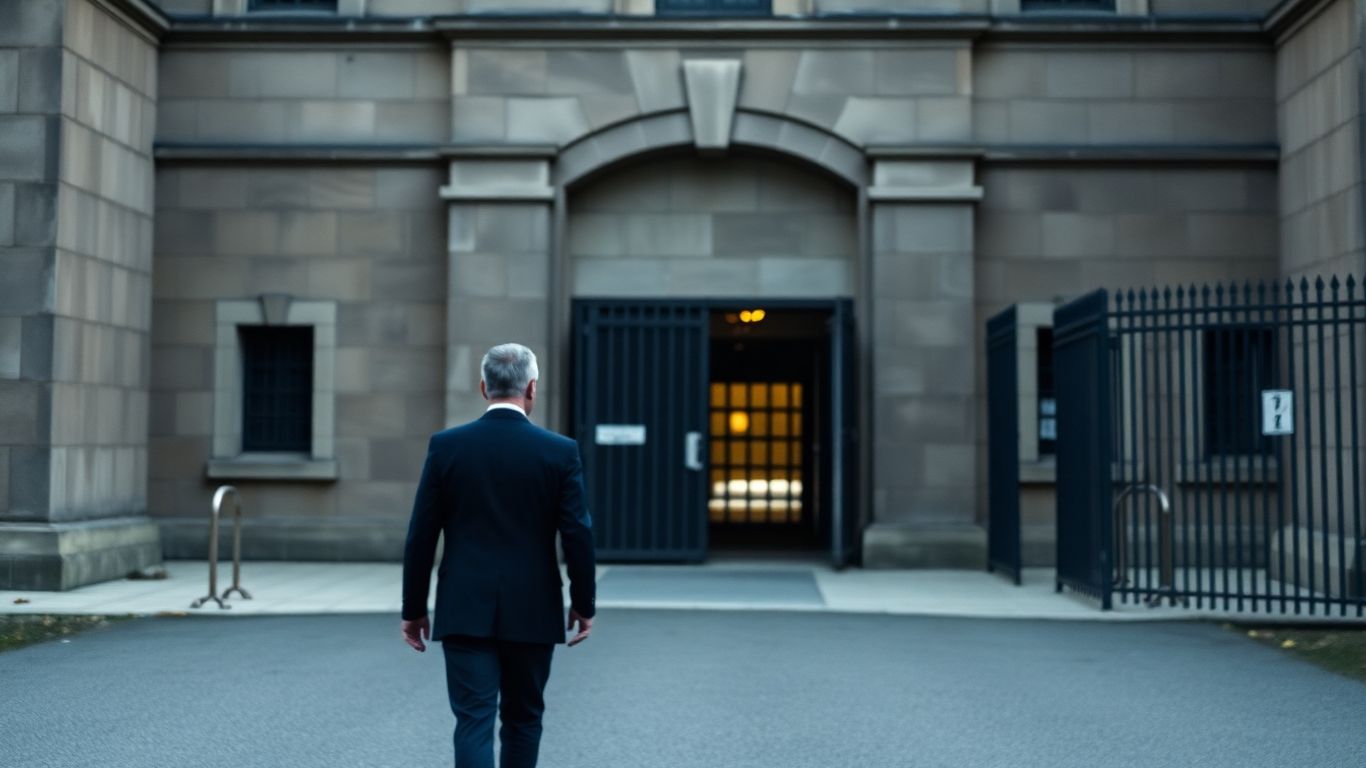 Nicolas Sarkozy se présente à la prison de la Santé.