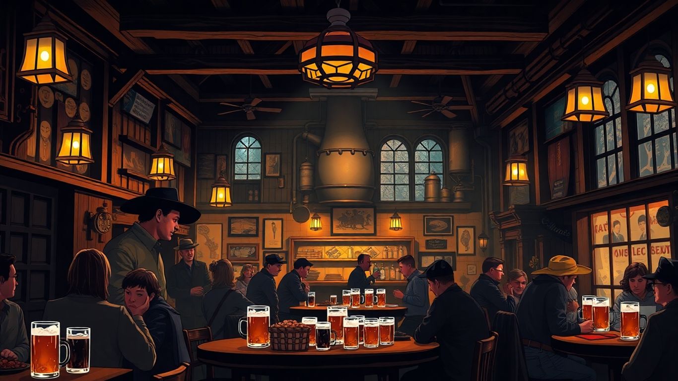 Historische Brauhäuser in Köln mit Bier und Essen